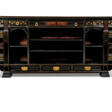 AN AMERICAN AESTHETIC MOVEMENT BRASS-INLAID EBONY AND EBONISED SIDE CABINET - Prix ​​des enchères