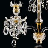 A PAIR OF GEORGE III CUT-GLASS AND ORMOLU TWO-BRANCH CANDELABRA - фото 2