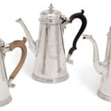 Swift, John. A GEORGE I SILVER CHOCOLATE POT AND TWO GEORGE II SILVER COFFEE POTS - photo 1