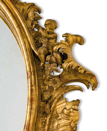 A ROCOCO REVIVAL GILTWOOD AND COMPOSITION MIRROR - photo 3