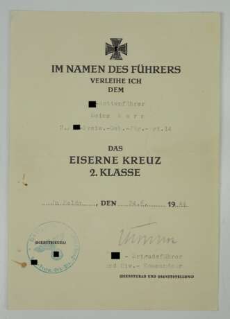 Urkundennachlass eines Unterscharführers der 2./ SS-Freiwilligen-Gebirgs-Jäger-Regiment 14 "Skanderbeg". - фото 3