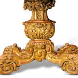 A WALNUT AND GILTWOOD CENTRE TABLE - фото 3