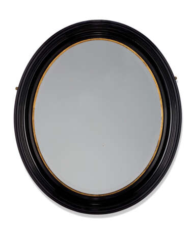 A PAIR OF VICTORIAN EBONISED AND PARCEL-GILT MIRRORS - photo 2