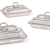 Willson, Walter. A SET OF THREE ELIZABETH II SILVER ENTREE-DISHES, COVERS AND HANDLES - фото 1