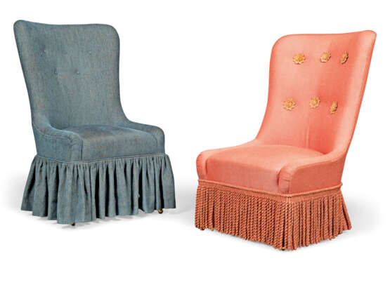 TWO SLIPPER CHAIRS - Foto 1