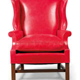 A GEORGE III STYLE MAHOGANY WING ARMCHAIR - photo 1