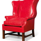 A GEORGE III STYLE MAHOGANY WING ARMCHAIR - photo 2