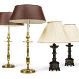TWO PAIRS OF NORTH EUROPEAN CANDLESTICK LAMPS - Foto 1