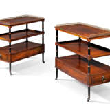 A PAIR OF AMERICAN MAHOGANY TWO-TIER ETAGERES - photo 1