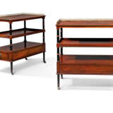 A PAIR OF AMERICAN MAHOGANY TWO-TIER ETAGERES - photo 2