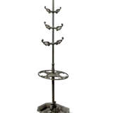 A WILLIAM IV BLACK-PAINTED CAST-IRON HALL STAND - photo 2