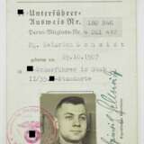 SS-Unterführer-Ausweis - SS-Scharführer im Stab II/ 35. SS-Standarte. - фото 1