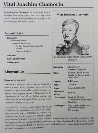 Frankreich: Patent für den Brigadegeneral der Napoleonischen Armee Vital Joachim Chamorin. - Foto 1