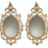 A PAIR OF GEORGE II GILTWOOD MIRRORS - photo 1