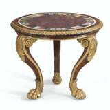 A GEORGE IV PORPHYRY AND SPECIMEN MARBLE ROSEWOOD, GONCALO ALVES AND PARCEL-GILT CENTER TABLE - фото 2