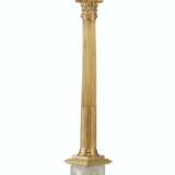 AN EARLY VICTORIAN ORMOLU AND SULPHIDE GLASS COMMEMORATIVE COLUMN - фото 3