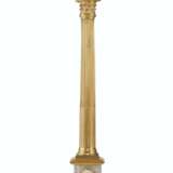 AN EARLY VICTORIAN ORMOLU AND SULPHIDE GLASS COMMEMORATIVE COLUMN - фото 4