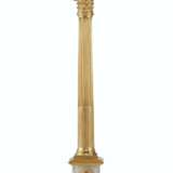 AN EARLY VICTORIAN ORMOLU AND SULPHIDE GLASS COMMEMORATIVE COLUMN - фото 6