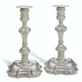 White, John. A PAIR OF TWO GEORGE II SILVER CANDLESTICKS - photo 1