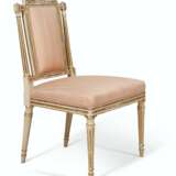 A SET OF FOURTEEN LATE GEORGE III CREAM-PAINTED AND PARCEL-GILT CHAIRS - photo 7