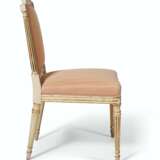 A SET OF FOURTEEN LATE GEORGE III CREAM-PAINTED AND PARCEL-GILT CHAIRS - photo 8