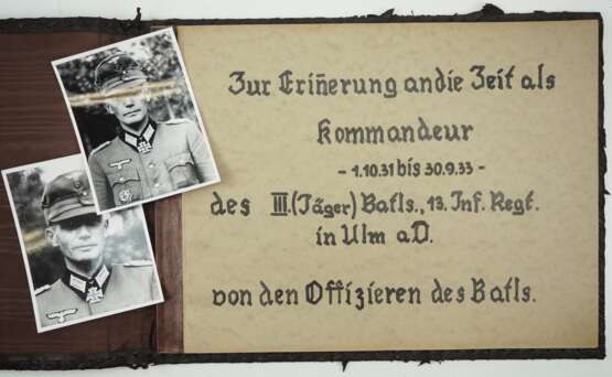 Fotoalbum des Kommandeurs des III. (Jäger) Batls., 13. Inf.Regt. Generaloberst Richard Ruoff. - Foto 1