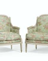 A PAIR OF LOUIS XVI WHITE-PAINTED MARQUISES