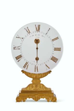 A LOUIS PHILIPPE ORMOLU AND GLASS MYSTERY CLOCK - фото 1