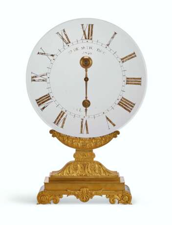 A LOUIS PHILIPPE ORMOLU AND GLASS MYSTERY CLOCK - фото 5