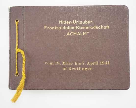 Fotoalbum - Frontsoldatenkameradschaft Achalm, Reutlingen 1941. - фото 1