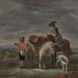 Monogrammist T. Q. (wohl Tobias Querfurt, 1731-1776 erwähnt), 18. Jahrhundert , Bauern mit bepackten Pferden, Schafen und Ziege - Foto 1