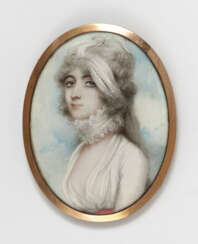 England um 1800 , Bildnis einer jungen Dame 