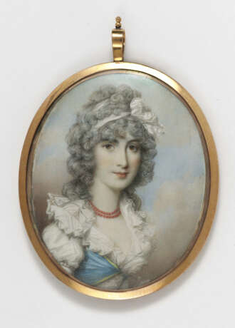 Frankreich, Ende 18. Jahrhundert , Bildnis einer jungen Dame - photo 1