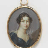 Unbekannt, Anfang 19. Jahrhundert , Bildnis einer jungen Dame mit weißem Schleier - Foto 1