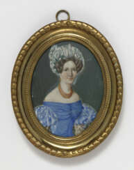 Unbekannt, um 1830 , Damenbildnis 