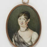 Unbekannt, Anfang 19. Jahrhundert , Bildnis einer jungen Dame - фото 1