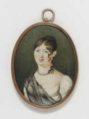Unbekannt, Anfang 19. Jahrhundert , Bildnis einer jungen Dame