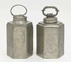 Zwei Schraubflaschen, 19. Jahrhundert