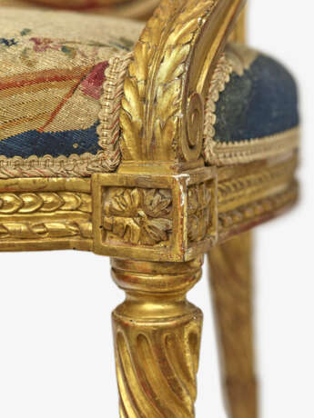 Salongarnitur, siebenteilig, Frankreich, Louis XVI-Stil, 19. Jahrhundert - Foto 3
