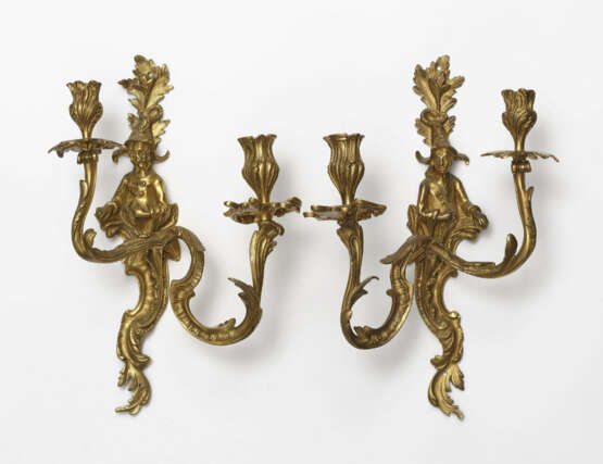 Ein Paar Appliken, zweiflammig, Louis XV-Stil - Foto 1