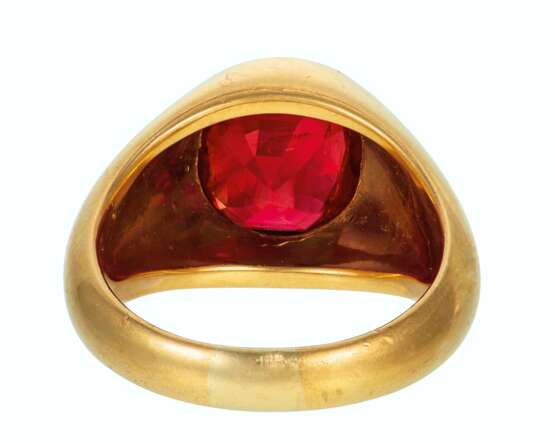 F.J. COOPER SUPERB RUBY AND GOLD RING - Foto 3