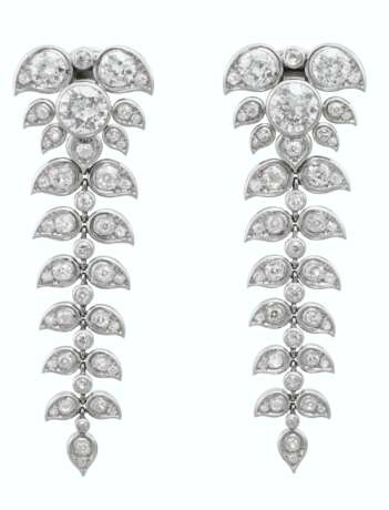 REN&#201; BOIVIN DIAMOND `PAMPILLES DE FEUILLES` EARRINGS/NECKLACE/CLIP-BROOCH COMBINATION - photo 1