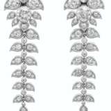 REN&#201; BOIVIN DIAMOND `PAMPILLES DE FEUILLES` EARRINGS/NECKLACE/CLIP-BROOCH COMBINATION - фото 1