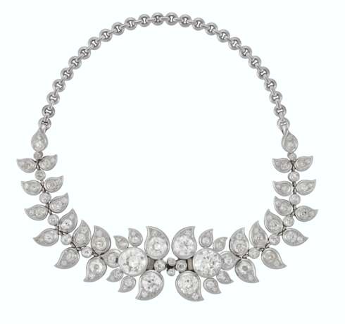 REN&#201; BOIVIN DIAMOND `PAMPILLES DE FEUILLES` EARRINGS/NECKLACE/CLIP-BROOCH COMBINATION - photo 3