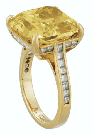 ANDREW CLUNN COLORED DIAMOND AND DIAMOND RING - photo 2