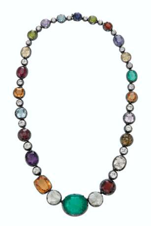 DIAMOND AND MULTI-GEM NECKLACE - photo 2