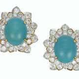 DAVID WEBB SET OF TURQUOISE AND DIAMOND JEWELRY - Foto 3