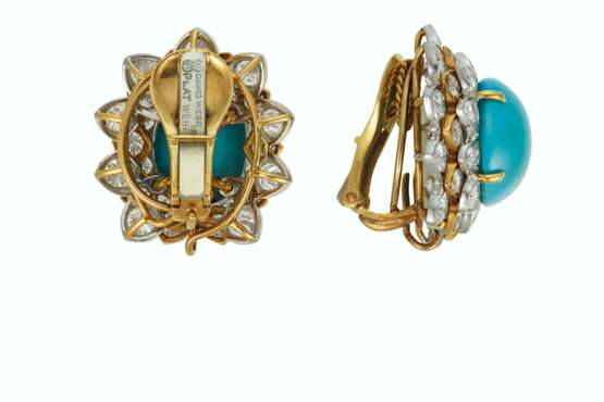 DAVID WEBB SET OF TURQUOISE AND DIAMOND JEWELRY - Foto 4