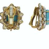 DAVID WEBB SET OF TURQUOISE AND DIAMOND JEWELRY - Foto 4