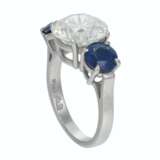 DIAMOND AND SAPPHIRE RING - photo 2